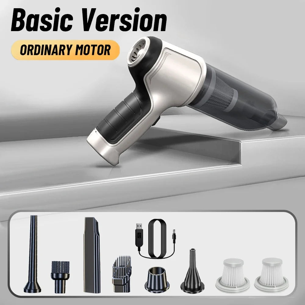 SZUK Car Vacuum CIeaner 95000Pa Wireless Handheld Cleaning Machine Powerful Mini Portable Blower Vacuum Cleaner for Car and Home
