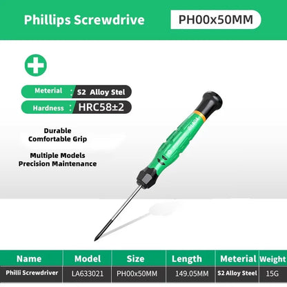 LAOA 1pcs precision screwdriver SL1.0-4.0 screwdriver phillips mini screwdriver phillips screwdriver plum blossom T5-T20