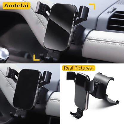 For Land Rove Defender 2020-2023 Adjustable Car Phone Holder Mobile Mount Gravity GPS Rotatable Navigation Bracket Accessories