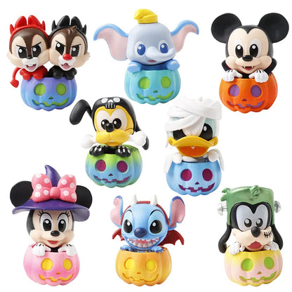 Mickey Mouse and Friends (Pumpkin Version) Halloween Limited Cosbi Blind Box Mini Figure Guess Pack Christmas Gifts