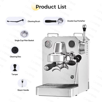 CAFOVO Owl Pro G3006H Small Household Semi-automatic Coffee Machine Freshly Ground Italian Espresso Machine 220V