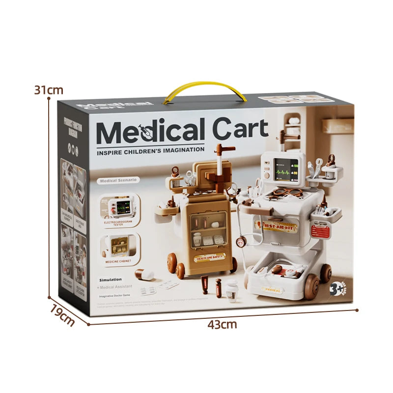 Doctor Play Set for Kids, Stethoscope Medical Toy Kit with Role Play Children's Doctor Pretend Game Accessories for 3 Year Gifts