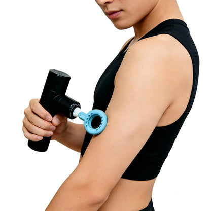 Massage Gun Head Attachments for 12-19mm Shaft, Replaceable Silicone Fascia Gun Head,   Fitness Accessories for Muscle Relief
