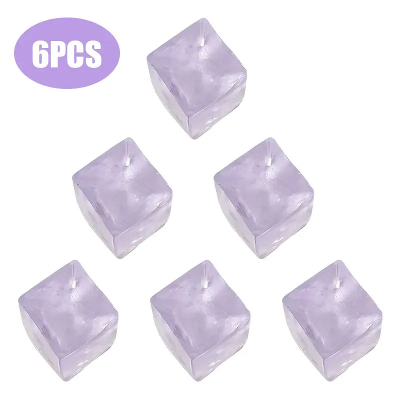 Squishy Toy Snowflake Ice Cubes Slow Rising Rebound Sensory Fidget Toy Soft  Touch Ice Cubes Stress Relief Squeeze Toy Xmas Gift