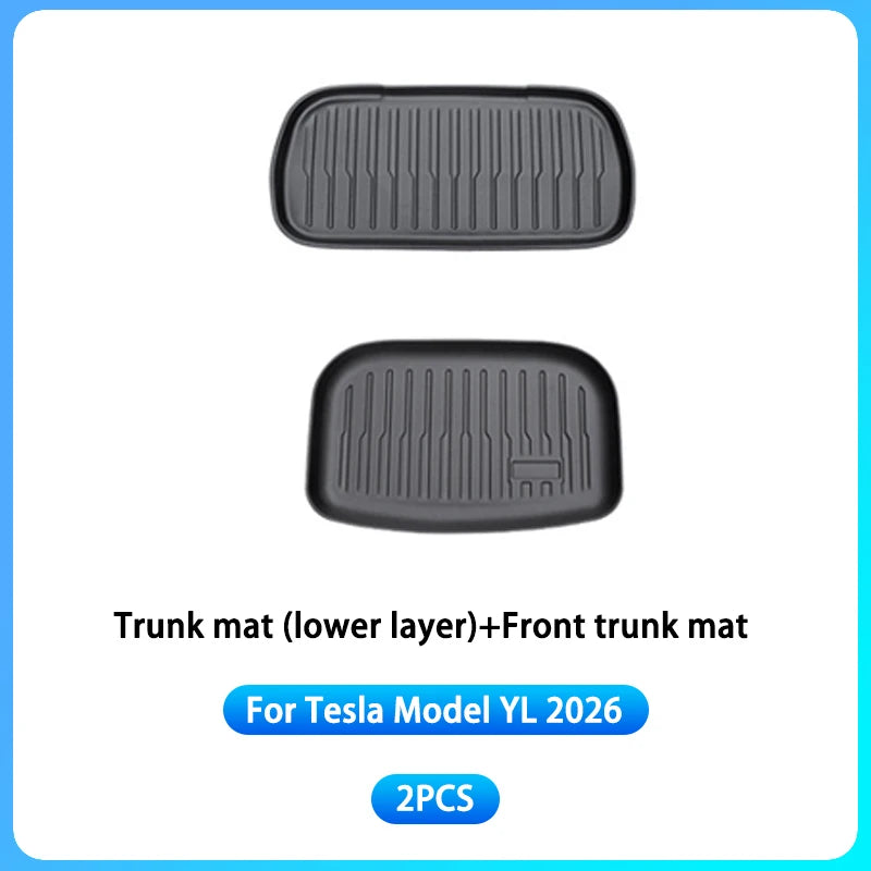 RHD Car Floor Mats For Tesla Model YL Launch2026 Luggage Mat Set Four Seasons Waterproof Anti-slip Trunk Mat Model YL Floor Mats