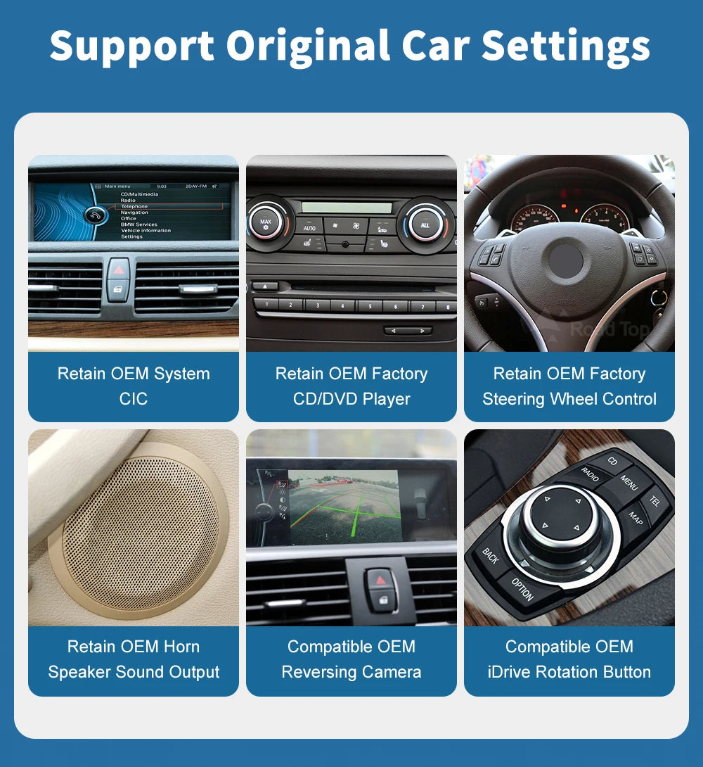 1920*720 Linux Touch Screen Wireless Carplay Android Auto Car Multimedia Player Display For BMW X1 E84 2009-2015 CIC