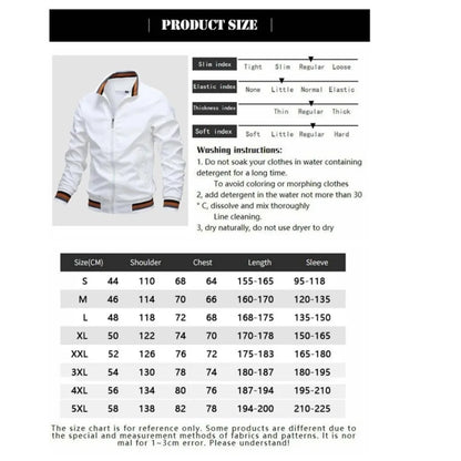 Autumn and winter men's standing collar casual zipper business jacket outdoor sports jacket waterproof and windproof solid color