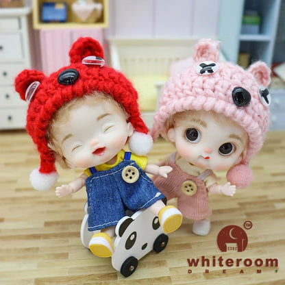 10cm BJD Mini Dolls For Girls Cute Bag Key Pendant Accessories Body Bjd Doll Clothes Toys For Kids Children Baby Holiday Gift