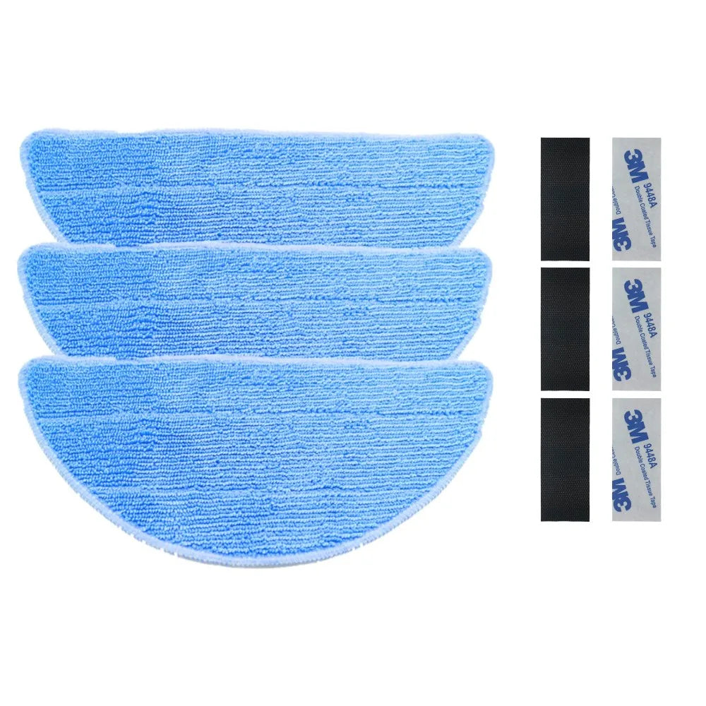HEPA Filter Side Brush Mop Pads For ILIFE V5s Pro, V5s, V5, V3s Pro, V3s, V3, V50 V55 Robot Vacuum Cleaner, For ZACO V5sPro