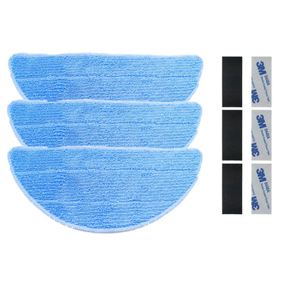 HEPA Filter Side Brush Mop Pads For ILIFE V5s Pro, V5s, V5, V3s Pro, V3s, V3, V50 V55 Robot Vacuum Cleaner, For ZACO V5sPro
