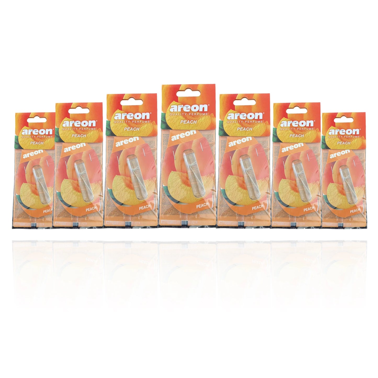 Areon 5/20pcs PEACH Scent Car Air Freshener, Natural Tea-Scented Paper, Car-Mounted Hanging Type, Car Interior Accessories