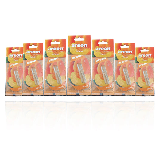 Areon 5/20pcs PEACH Scent Car Air Freshener, Natural Tea-Scented Paper, Car-Mounted Hanging Type, Car Interior Accessories