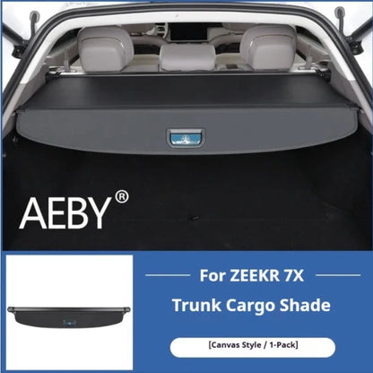 AEBY For ZEEKR 7X 2024 2025 Cargo Cover Trunk Shade Retractable Luggage Shelf Privacy Security Car Interior Accessories