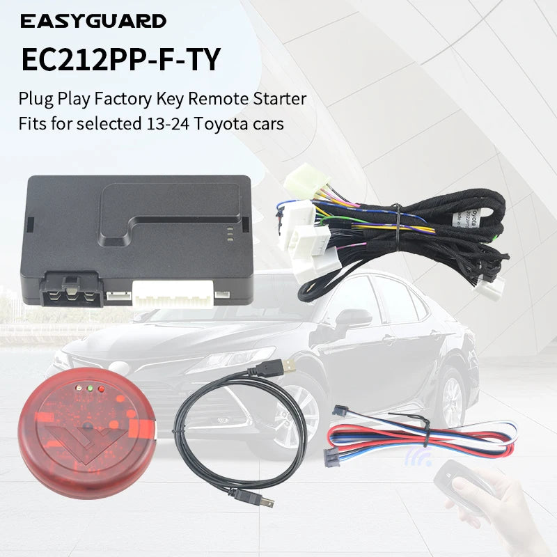 EASYGUARD Plug &Play Factory Key Remote Starter Fit For 13-24 Toyota Camry Corolla Cross Prius Alphard Highlander