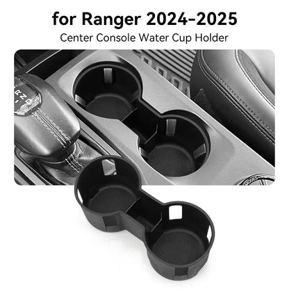 For Ford Ranger P703 T9 XL XLT Wildtrak Raptor 2023-2025 Carbon Fiber Texture Gear Shift Panel Cover Interior Trim Full Set