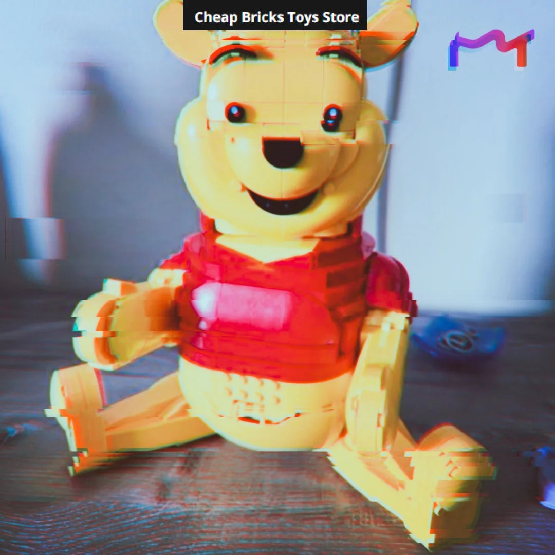 Compatible 1399pcs Model Birthday Movie Bear Bricks Building Blocks 100 YEARS Nostalgic Cartoon Classic Home Decor Adults Gifts