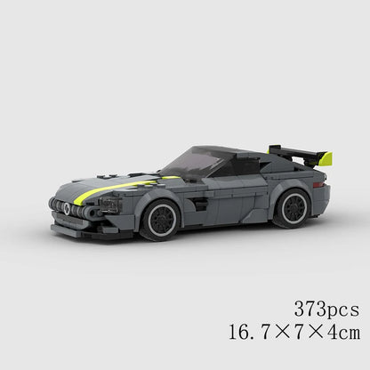 Classical Car Speed MOC SUV Racing Police Model Building Bricks Roadster Vehicle City Super Race Blocks Technical Christmas gift