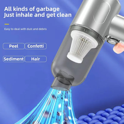 Car vacuum cleaner cleaning high-power mini-charging multifunctional blowing and sucking lighting hand-held convenient small car