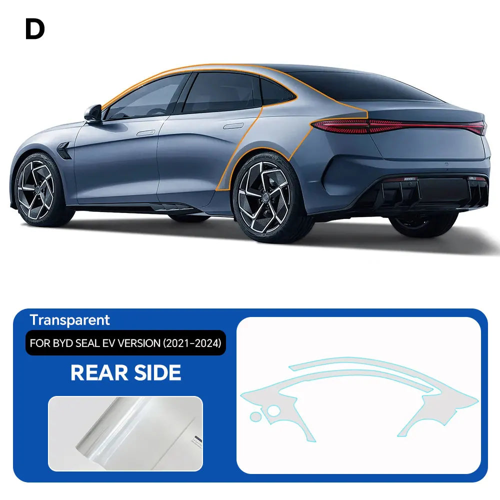For BYD Seal EV Version 2021-2024 PPF Car Film 9Mil Pre-Cut Paint Protection Film TPU Invisible Anti-scratch Vinyl Wrap Film