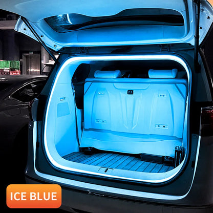 Car High Brightness Trunk Lighting Ambient Light 2/4M Interior Decoration LED Wiring Free Automatic Sensing Tailgate Light Strip
