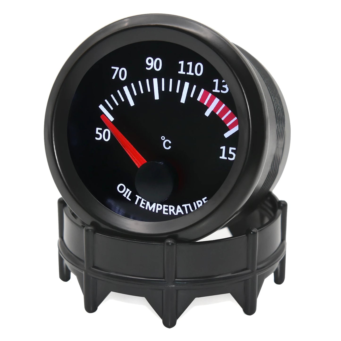 52MM Water Temperature / Oil Temp 12V Car Gauge + 26MM-40MM Adapter With Temp Sensor Collocation Car Accessories For All Vehicle