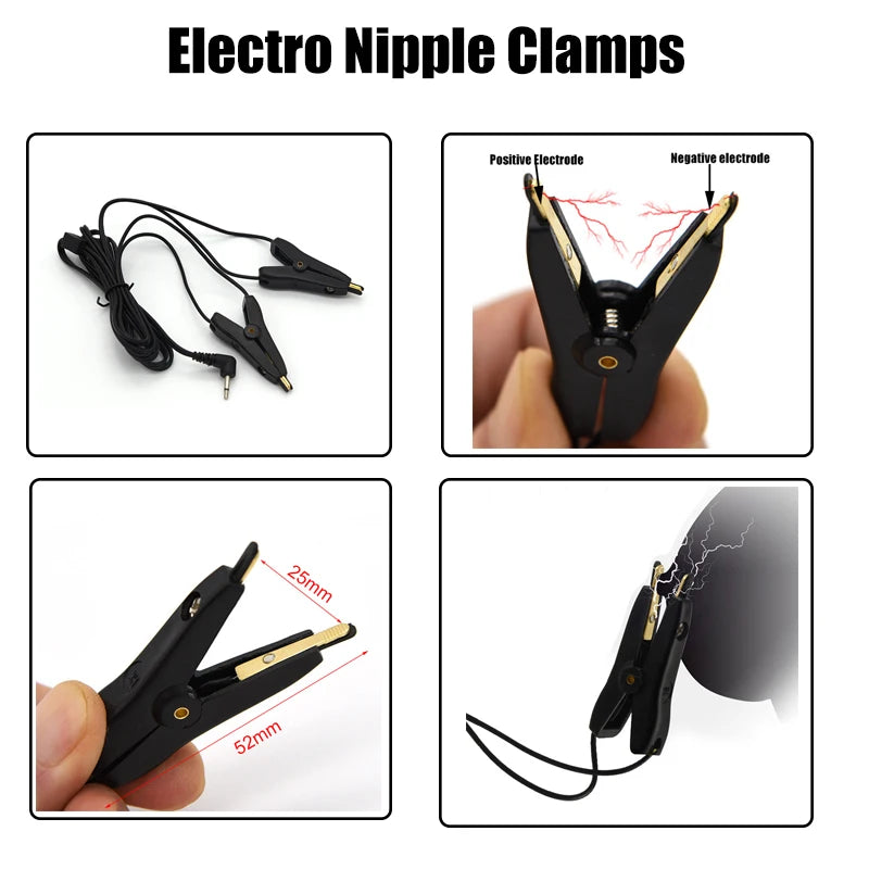 Strongest BDSM Electro Stimulation E-Stim Host Medical Themed Sex Toy Anal Plug Cock Ring Urethral Sound Dilator Pads For Men