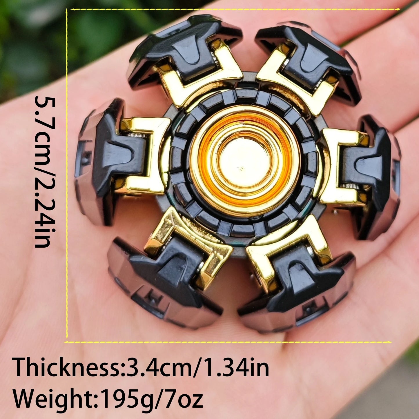 Ancient Iron Open Armor Linkage Fidget Spinner EDC Fidget Sliders Fidget Toys Stress Relief Anti-Anxiety Toy For Adults ADHD