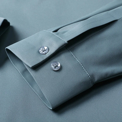 New Long-sleeved POLO Men Can Be Stretched for Business Leisure in Solid Colors, Suitable for Daily Commuting  T-shirts.M-4XL