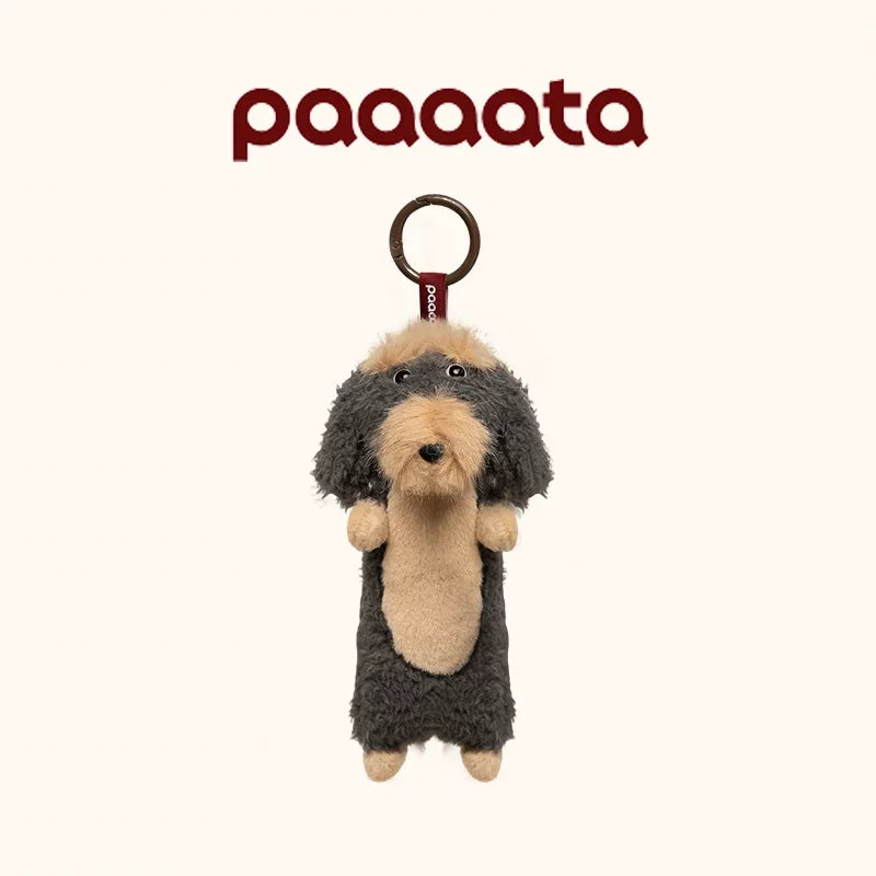 Paaaata Original Dachshund Plush Keychain Wire Haired Long Haired Stuffed Dog Bag Charm Keyring Gift For Pet Lovers And Friends