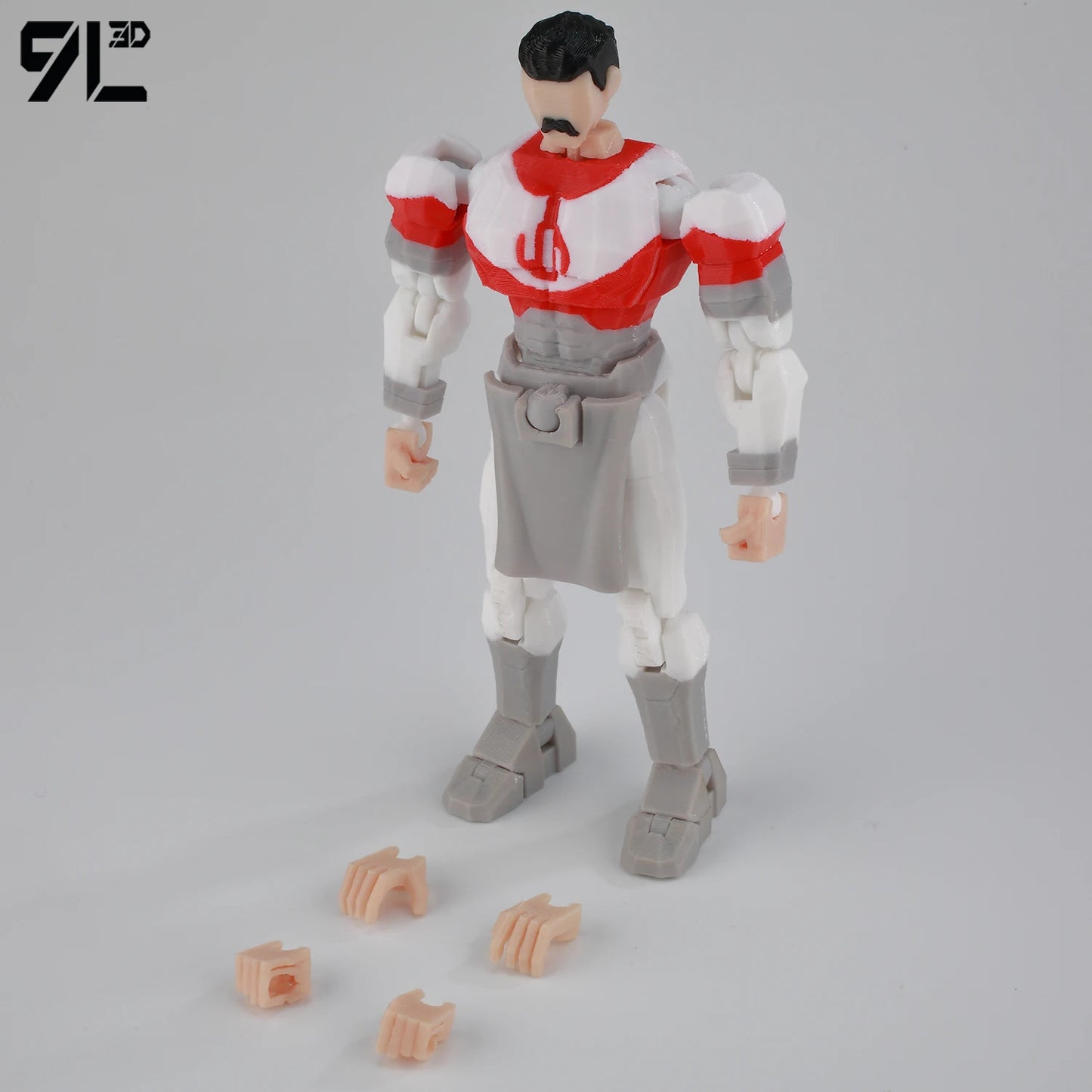 9L3D Printed Invincible Tech Jacket Toys Action Figures Titan13 T13 Dummy 13 Superheroes Multi-Jointed Movable Shapeshift Toys