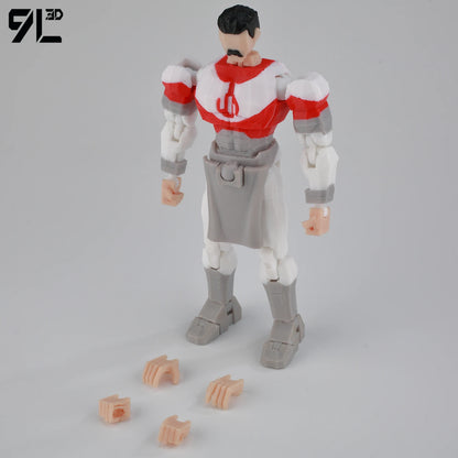 9L3D Printed Invincible Tech Jacket Toys Action Figures Titan13 T13 Dummy 13 Superheroes Multi-Jointed Movable Shapeshift Toys
