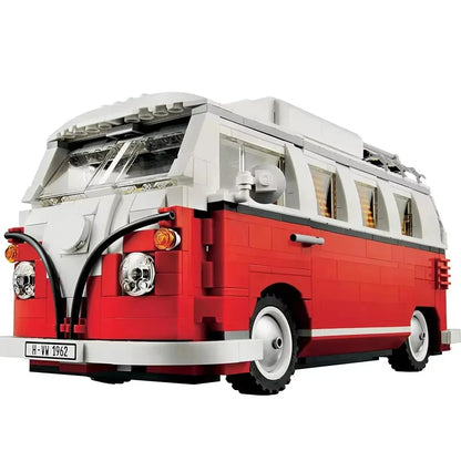 1332 Pieces of technology T1 campervan bus car assembly model fit building block set brick Christmas toy gift
