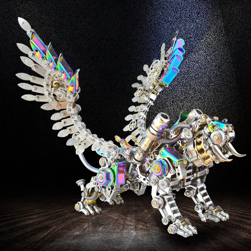 700pcs+ Bengal Tiger  3D Mechanical Metal Assembly Model Kits DIY Mechanical Puzzle Animal Toys For Children Adults