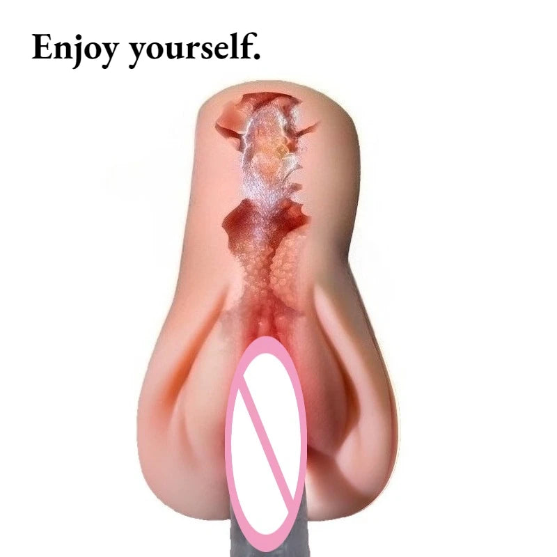 Silicone Masturbation Cup Realistic Artificial Vagina Male Masturbator Portable Pocket Pussy 3D Hip Model Adult Sex Toys for Men