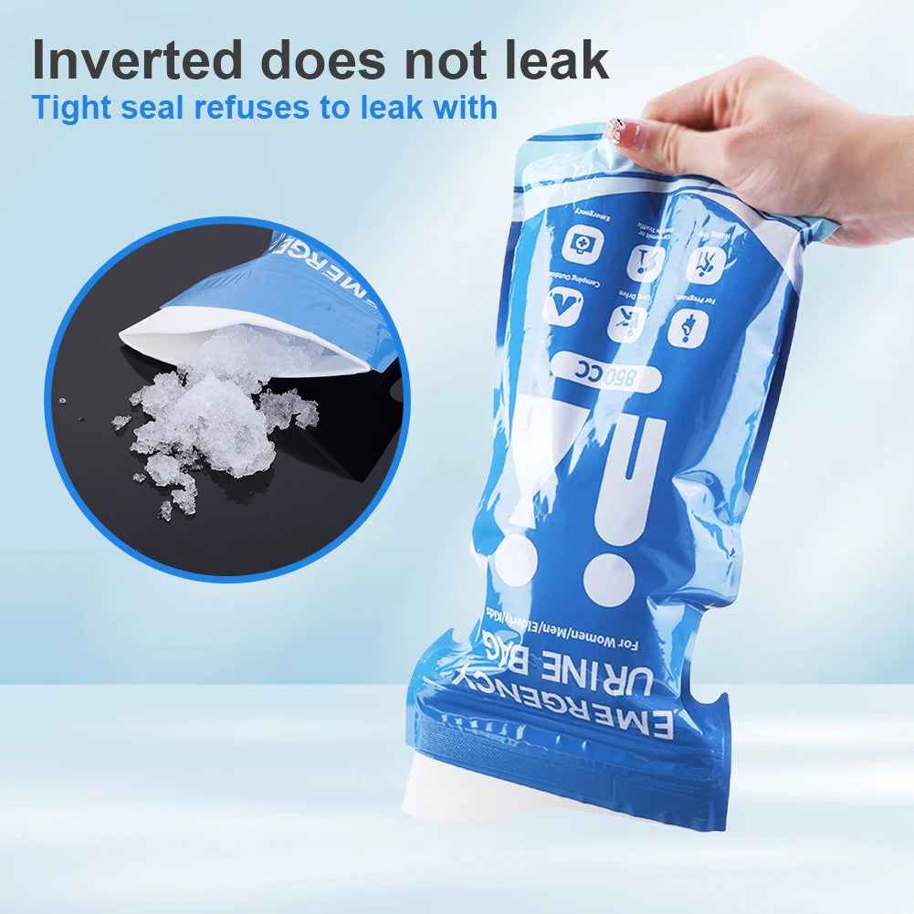 1-30PCS Outdoor Emergency Urine Bags 850ml Disposable Travel Mobile Toilet Portable Urinal Bag for Female Baby Male Vomiting Bag