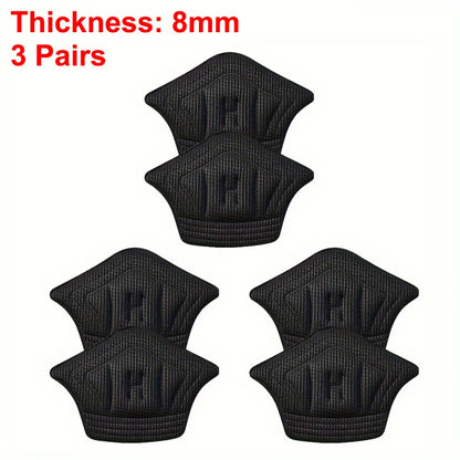 3Pairs/6Pairs Heel Pads Insoles for Sport Shoes Adjustable Size Antiwear Foot Cushion Inserts with Back Sticker