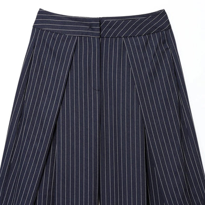 Women's Baggy Pants Woman Trousers Striped Wide Leg Pants Ladies Fashion Casual y2k Pants 2025 Autumn Elegant Pleated Long Pants