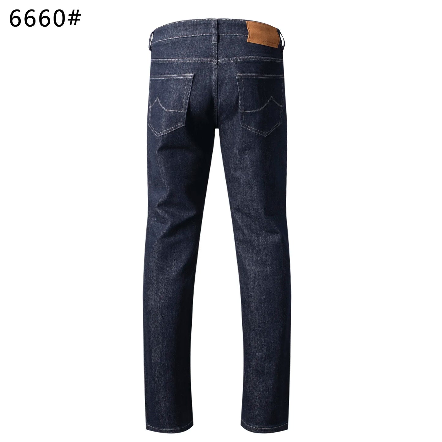 BLSK CPRT Jeans Thick Cotton Men 2025 Autumn Winter new casual warm zipper embroidery comfortable straight Big size 30-40 Pants