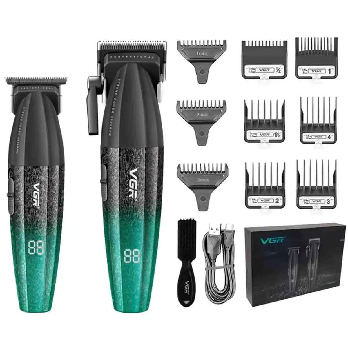 VGR Hair Clipper Professional 9000RPM Hair Cutting Machine Face Shaver Reciprocating Beard Trimmer Hair Trimmer for Men V-640 S3