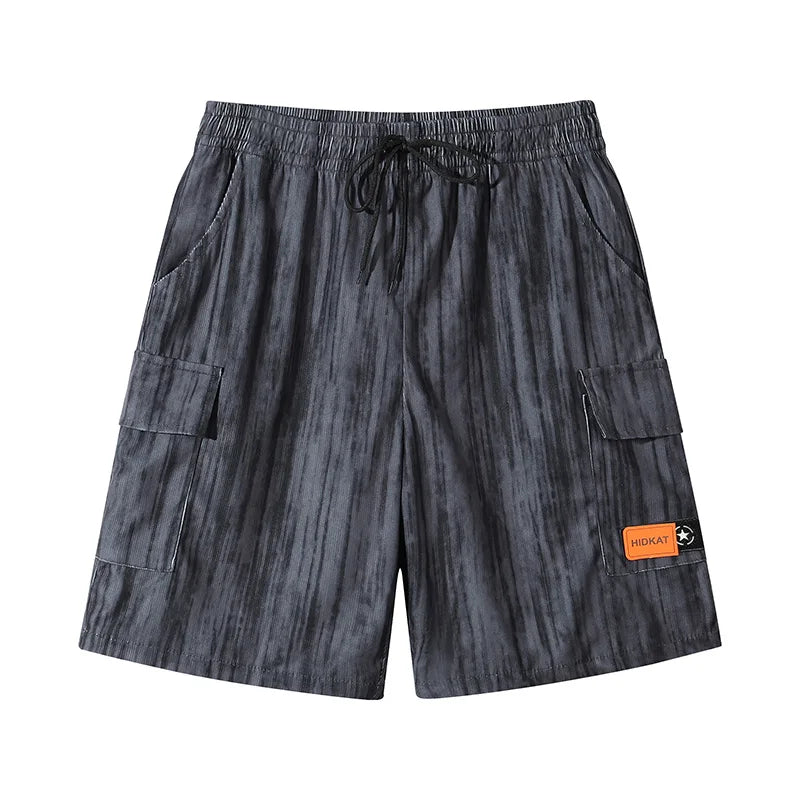Hip Hop Fashion Bermuda Shorts for Men Summer Appliques Tie-dye Cargo Short Pants New Sports Beach Baggy Y2K Streetwear Shorts