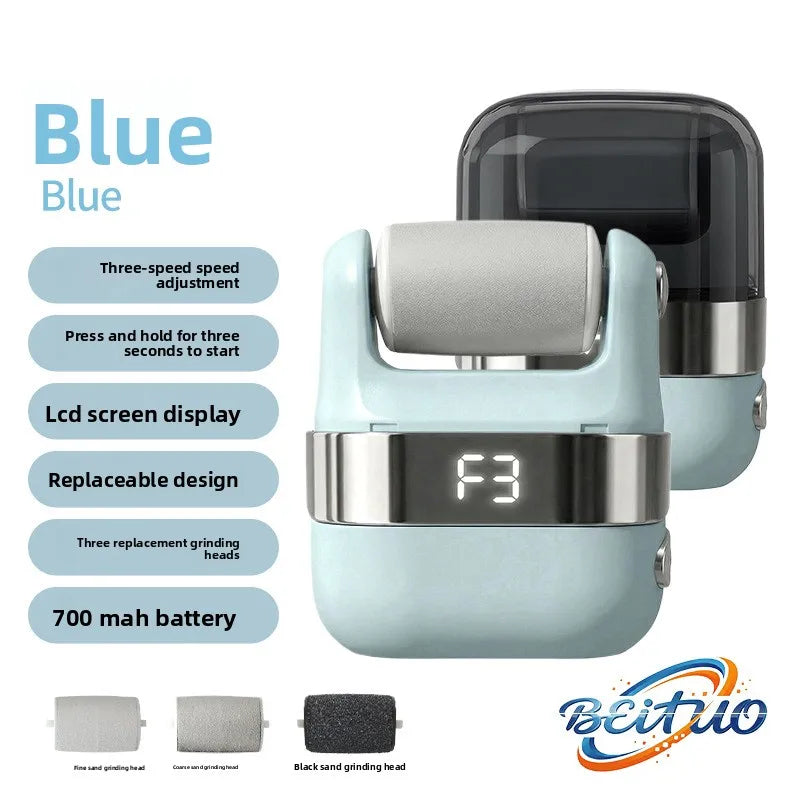 New Electric Foot Scrubber with Charging, Dead Skin Remover, Callus Exfoliator, Automatic Foot Massager, and Foot Care Machine