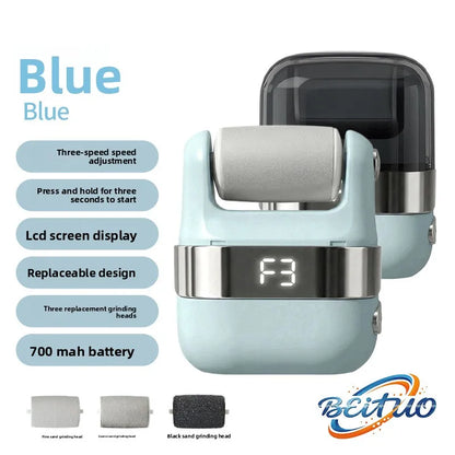 New Electric Foot Scrubber with Charging, Dead Skin Remover, Callus Exfoliator, Automatic Foot Massager, and Foot Care Machine