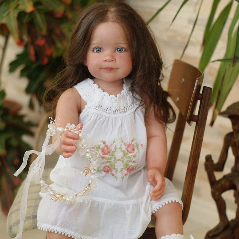 30inch Reborn Doll Kit Ziva Huge Size Toddler Girl Unfinished Unpainted Unassembled for Artists DIY Doll Parts Collectible Doll