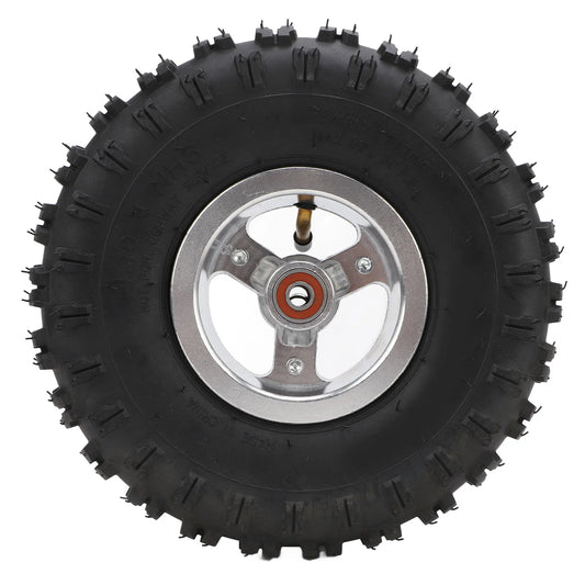4 Inch Go Kart Tire, High Traction 4 Inch Tire with Rim, 6pr Explosion Proof, Ideal for DIY Go Karts and Mini off Road Vehicles