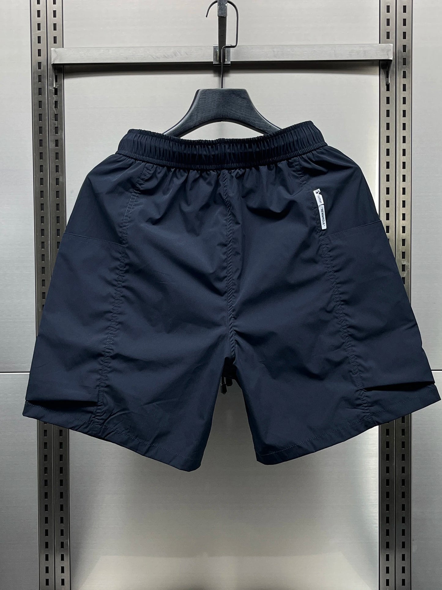 Men's Summer New Ice Silk Quick Dry Workwear Shorts Loose Five-Point Street Style Thin Beach Pants Straight Leg mid Waist