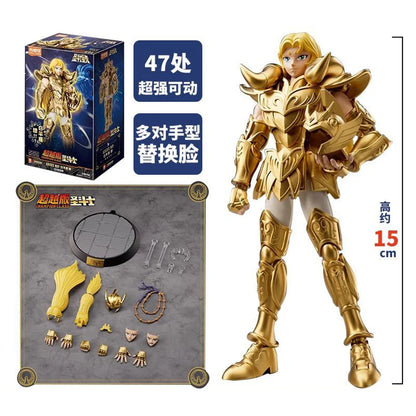 Original Blokees Gold Saint Action Figure Champion Saori Kido Seiya Mu Aiolia Assembly Figure Children Toys Birthday Gift