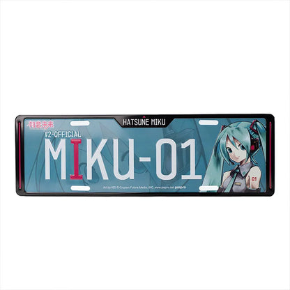 Decorative License Plate Hatsune Miku V2 Hanging Ornament Anime Collectible Commemorative Car Decoration Otaku Peripheral