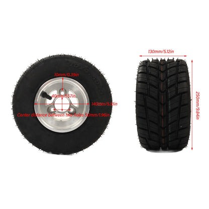 10x4.50‑5 Tire with Hub Explosionproof Antislip Universal for ATV UTV Go Kart Agricultural Vehicle