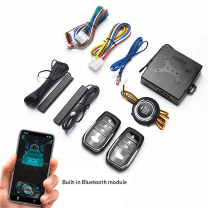 Keyless Ignition System Start Stop Button Mobile Bluetooth App Control PKE Keyless Entry Remote Remote Automatic Start Car Alarm
