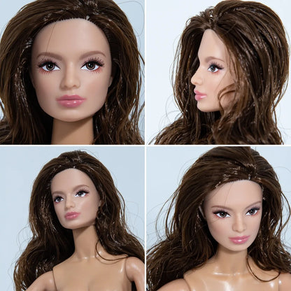 Multi-Poseable 12.6in 1/6 BJD - 12-Articulated, Realistic Makeup, Collector’s Gift, Desktop Display (No Clothing)